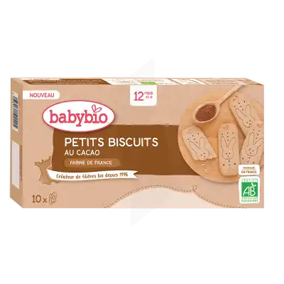 Babybio Biscuit Cacao B/160g à Beaujeu-Saint-Vallier-Pierrejux-et-Quitteur