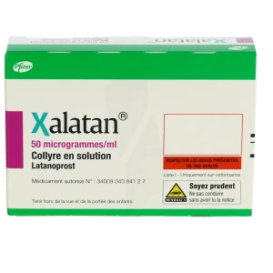 Xalatan 50 Microgrammes/ml, Collyre En Solution