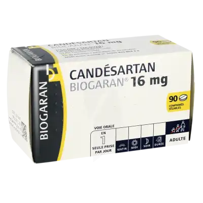 Candesartan Biogaran 16 Mg, Comprimé Sécable à Paris