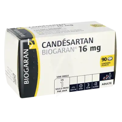 Candesartan Biogaran 16 Mg, Comprimé Sécable à CANALS