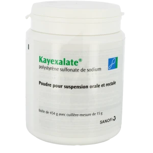 Kayexalate, Poudre Pour Suspension Orale Et Rectale