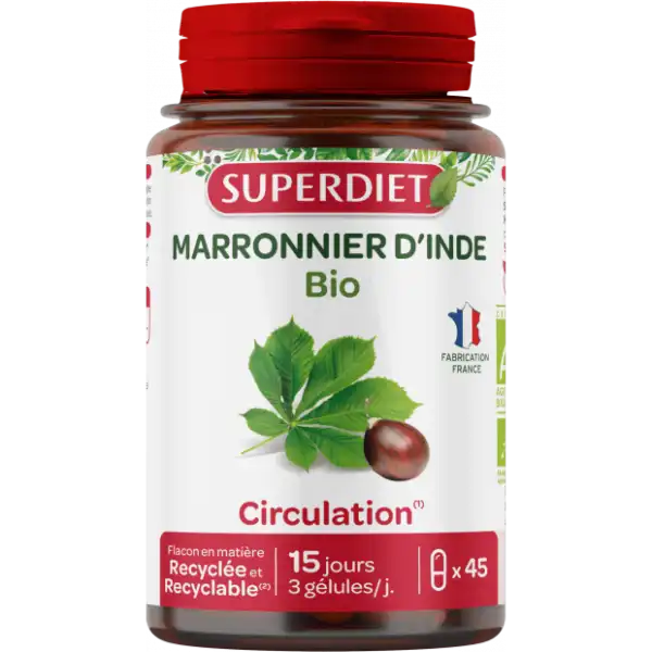 Superdiet Marronnier D'inde Bio Gélules B/45