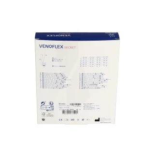 Venoflex Secret 2 Bas Antiglisse Femme Noir T1n