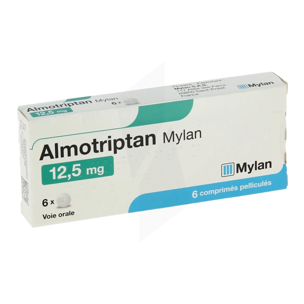 Almotriptan Viatris 12,5 Mg, Comprimé Pelliculé