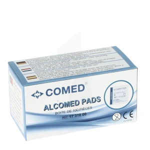 Comed Tampons Imprégnés D'alcool 70 %