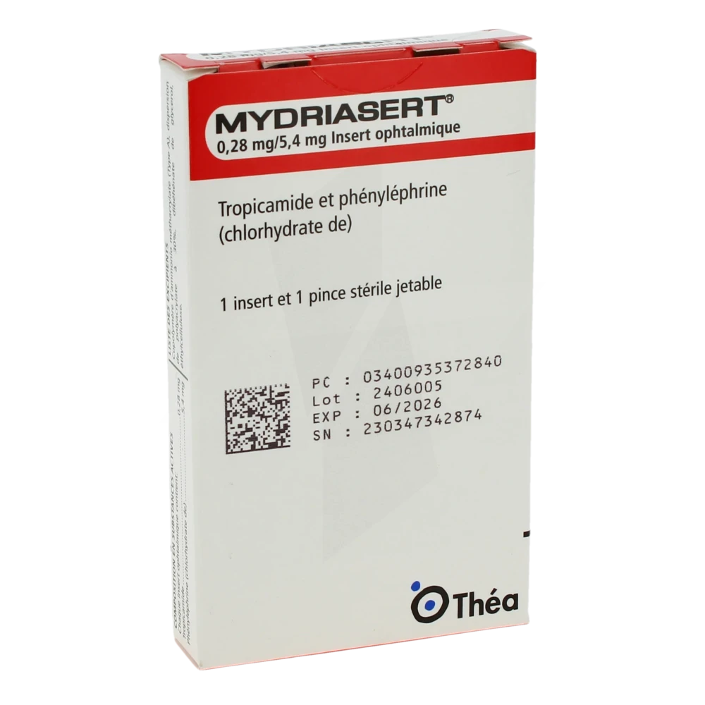 Mydriasert, Insert Ophtalmique
