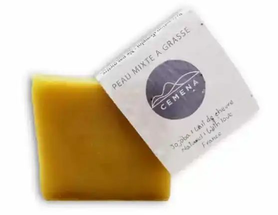 Cemena Savon Lait De Chèvre Bio Pour Peau Mixte à Grasse 100g