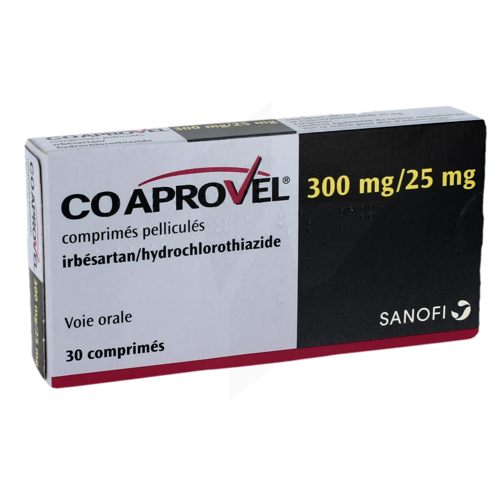 Coaprovel 300 Mg/25 Mg, Comprimé Pelliculé