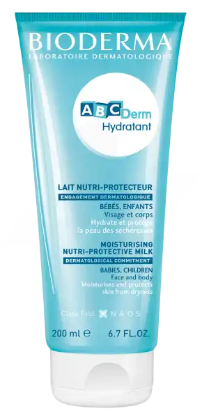 Bioderma Abcderm Hydratant Lait De Soin Hydratant Bébé Visage & Corps 200ml
