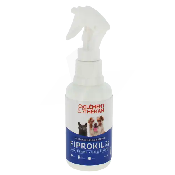 Fiprokil 2,5 Mg Spray Fipronil Chats Chiens, Solution Pour Pulvérisation Cutanée