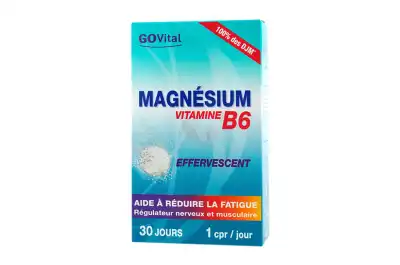 Govital Magnésium B6 Vitamine 30 Comprimés Effervescents à TOURS