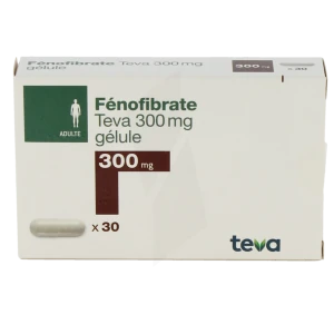 Fenofibrate Teva 300 Mg, Gélule