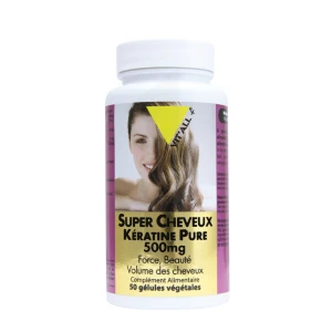 Vitall+ Super Cheveux Kératine Pure 500mg Gélules Végétales B/50