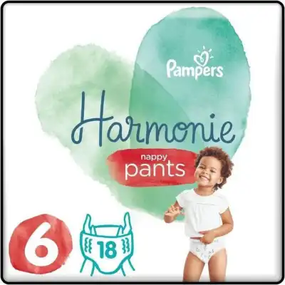 Pampers Harmonie Pants Couche T6 +15kg Paquet/18 à Miraumont