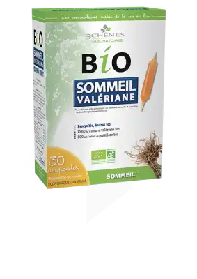 3 Chenes Bio Valériane Solution Buvable Sommeil 30 Ampoules/10ml à Propriano