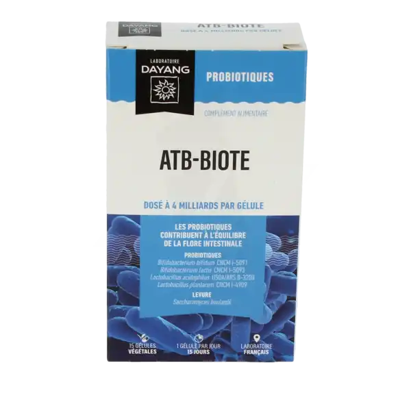 Dayang Probiotiques Atb-biote Gélules B/15