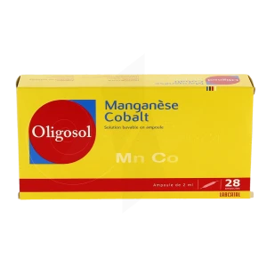 Manganese-cobalt Oligosol, Solution Buvable En Ampoule