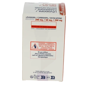 Levodopa/carbidopa/entacapone Biogaran 200 Mg/50 Mg/200 Mg, Comprimé Pelliculé