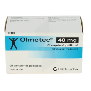 Olmetec 40 Mg, Comprimé Pelliculé