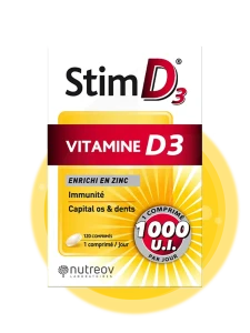 Nutreov Stim D3 Vitamine D3 Comprimés B/120