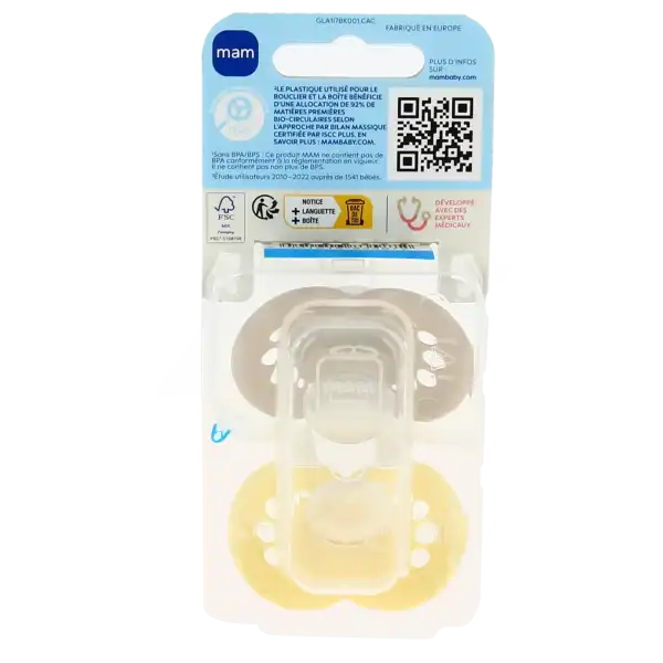 Mam Original Sucette Silicone +18mois Animaux B/2