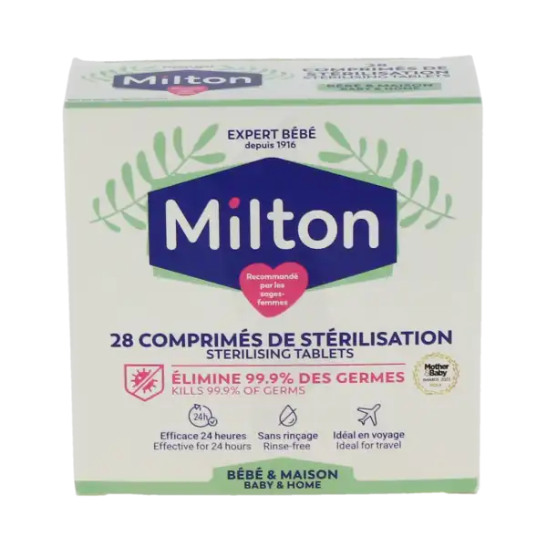 Milton Stérilisation à Froid Comprimés B/28