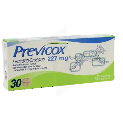 PREVICOX 227 MG COMPRIMES A CROQUER POUR CHIENS, Comprimé à croquer