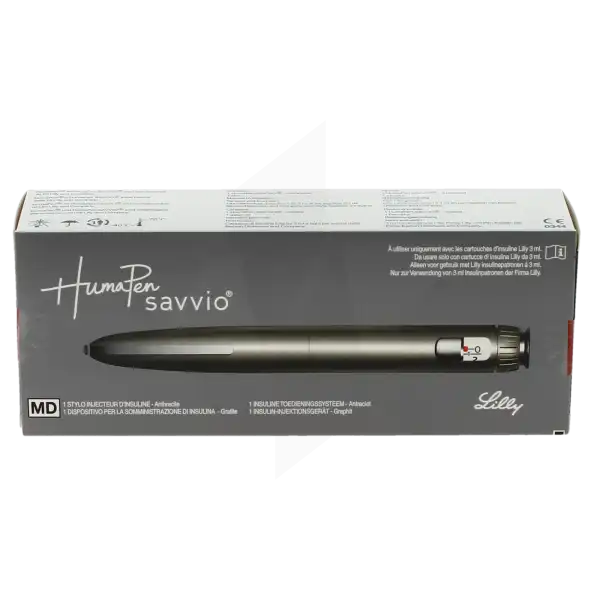 Humapen Savvio Stylo Injecteur Insuline Anthracite