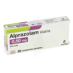 Alprazolam Viatris 0,50 Mg, Comprimé Sécable