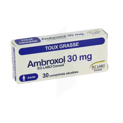 Ambroxol Eg Labo Conseil 30 Mg, Comprimé Sécable à Auterive