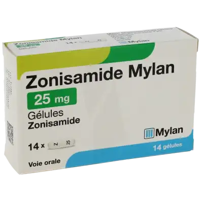 ZONISAMIDE MYLAN 25 mg, gélule