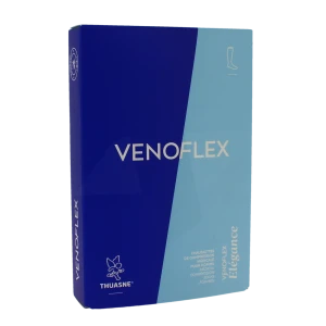 Venoflex Elegance 2 Chaussette Maille Côtelée Homme Marine Taille 1n