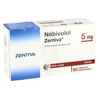 Nebivolol Zentiva 5 Mg, Comprimé Quadrisécable à FLEURANCE