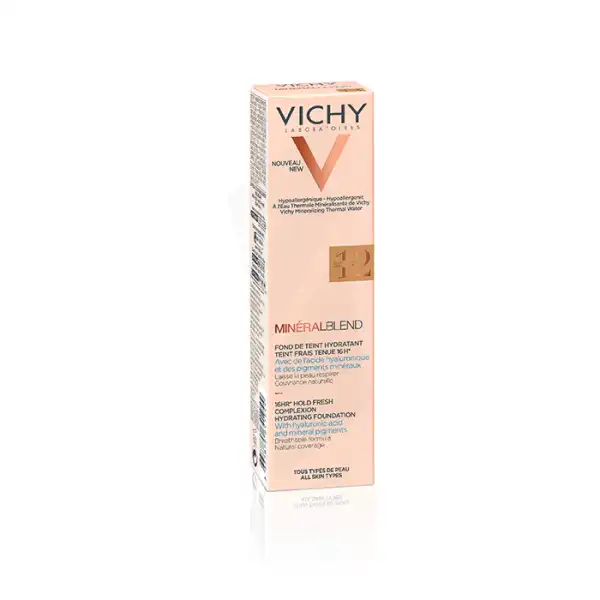 Vichy Minéralblend Fond De Teint Hydratant Teint Frais Teinte N°12 Sierra Tube/30ml