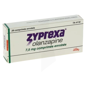 Zyprexa 7,5 Mg, Comprimé Enrobé