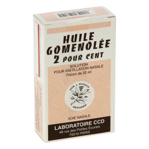 Huile Gomenolee 2 Pour Cent, Solution Pour Instillation Nasale