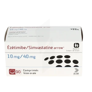 Ezetimibe/simvastatine Arrow 10 Mg/40 Mg, Comprimé