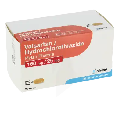 Valsartan/hydrochlorothiazide Viatris 160 Mg/25 Mg, Comprimé Pelliculé à SAINT-SAENS
