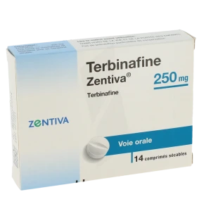 Terbinafine Zentiva 250 Mg, Comprimé Sécable