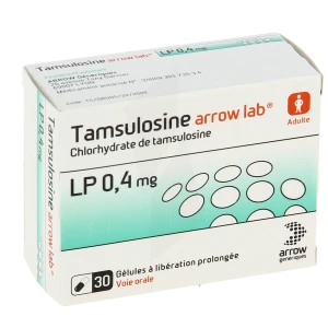 Tamsulosine Arrow Lab Lp 0,4 Mg, Gélule à Libération Prolongée