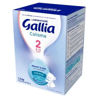 Gallia Calisma 2 Lait En Poudre 2 Sachets/600g à OULLINS
