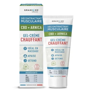Granions Decontractant Musculaire Gel Crème Chauffant Cbd Arnica T/75ml