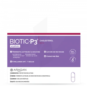 Aragan Biotic P3 Cholestérol Gélules B/45