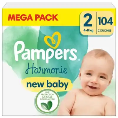 Pampers Harmonie Couche T2 Mégapack/104 à Orléans