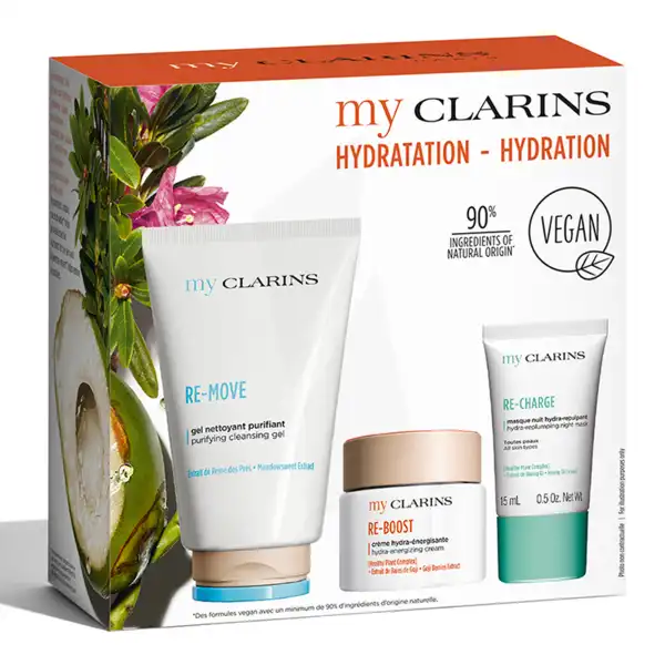Clarins Coffret My Clarins Routine Peau Nettoyée, Hydratée, Repulpée