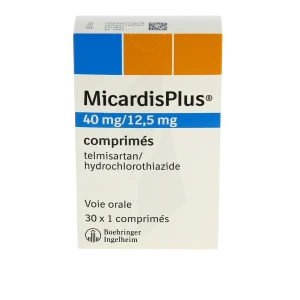 Micardisplus 40 Mg/12,5 Mg, Comprimé