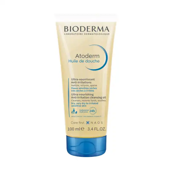 Bioderma Atoderm Huile De Douche Peau Sèche Sujette Eczéma Atopique 100ml