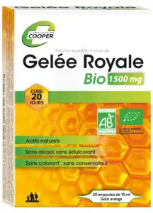 Acheter Cooper Gelée royale bio 1500 mg Solution buvable 20 Ampoules/10ml à POISY