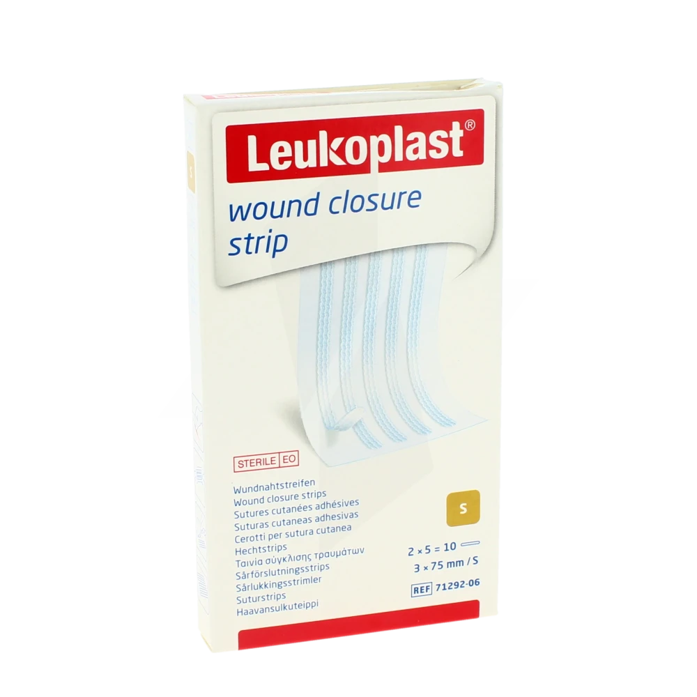 Leukos W Clos Str Sutur Cut Adh 3x75mm 2s