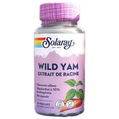 Solaray Yam 275mg standardisé à 10% de Diosgenine Capsules végétales B/60